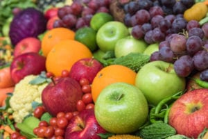 fruit and vegetables slider